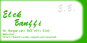 elek banffi business card